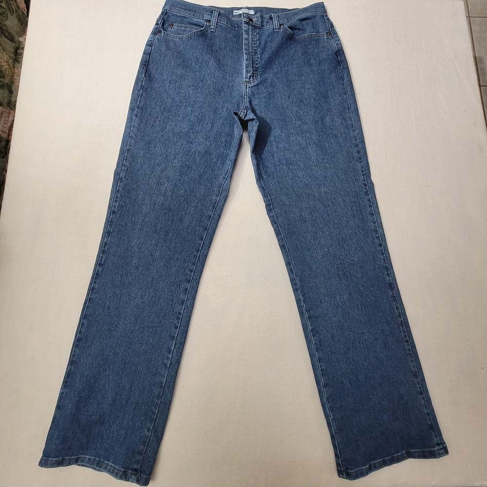 Lee Relaxed Fit Jeans Size 16 LONG Blue Denim size 16 Largo